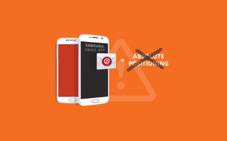 Image for Absolute Positioning in the Samsung Android Email Client