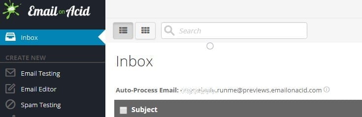 Email on Acid auto-process email address
