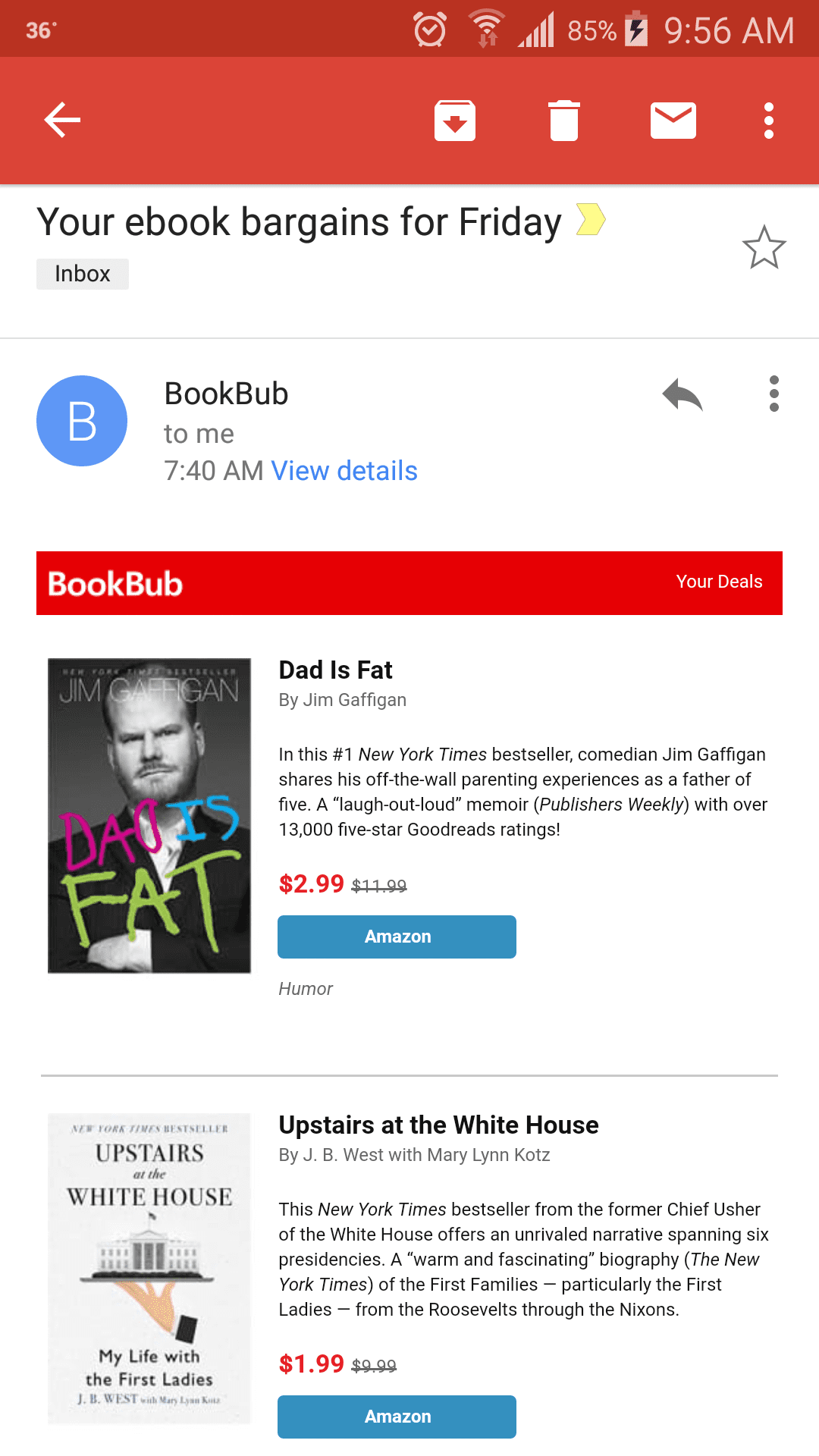 Bookbub personalized email