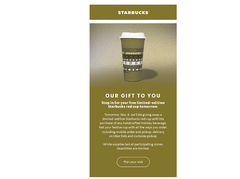 Starbucks email red-green color blind filter