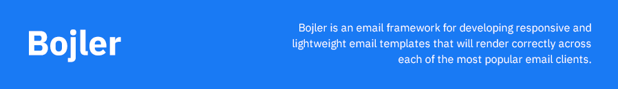 bojler email framework banner