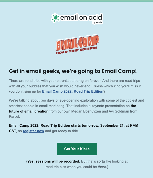 Email Camp email